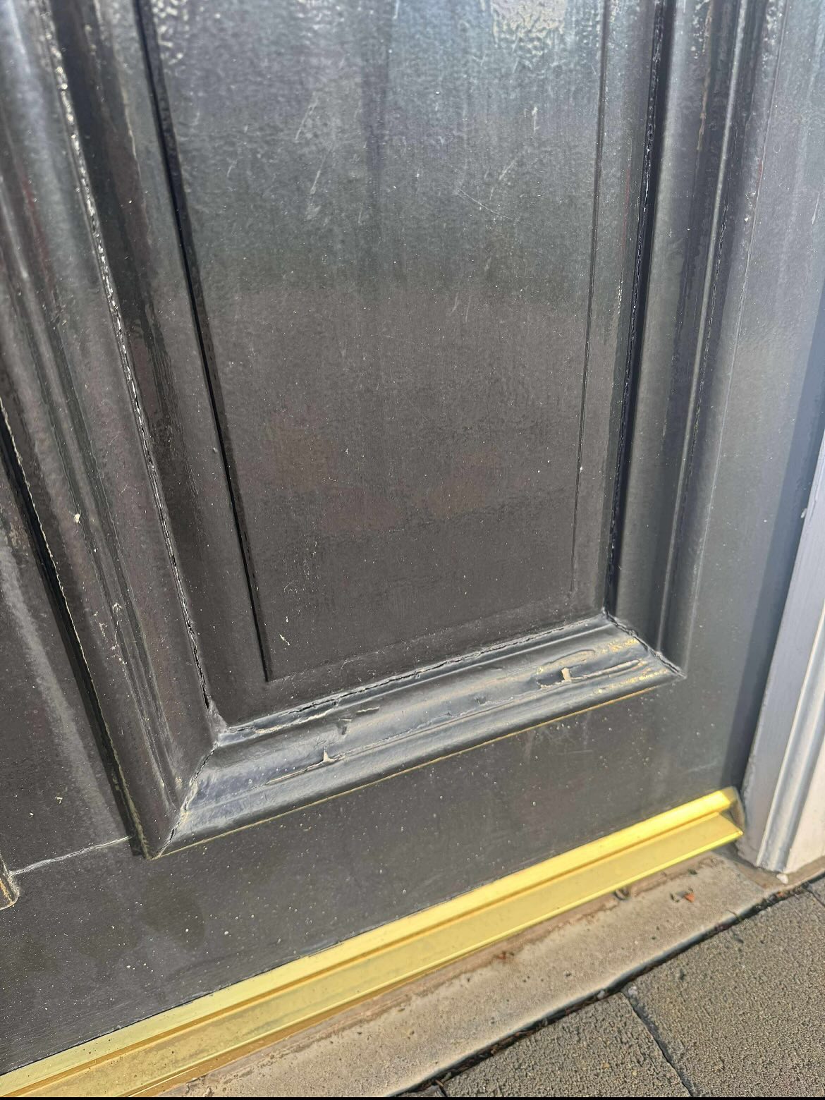 Door before being resprayed
